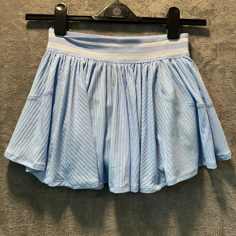 NWT NEW FP Movement Free People High Dive Skort Hague Blue Tennis Skirt Size XS